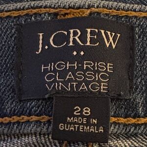 J. Crew Women’s High-Rise Classic Vintage Jeans - Dark Blue